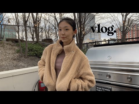 daily life in nyc☕🗽 we tried to grill a fish...