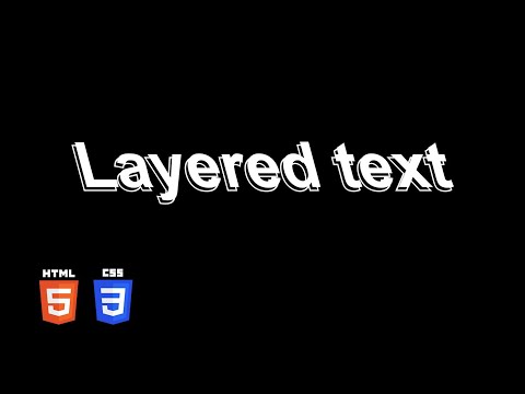 Layered Text Hover Effect | HTML & CSS Tutorial