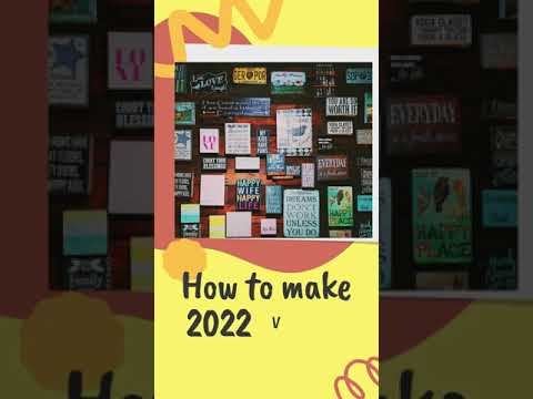 How to make a vision board 2022! Steps to make a vision board for manifestation #shorts