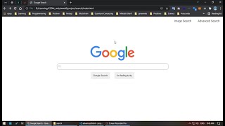 CS50 Web - project0 - Google search page