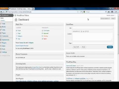 Using Quickpress in WordPress