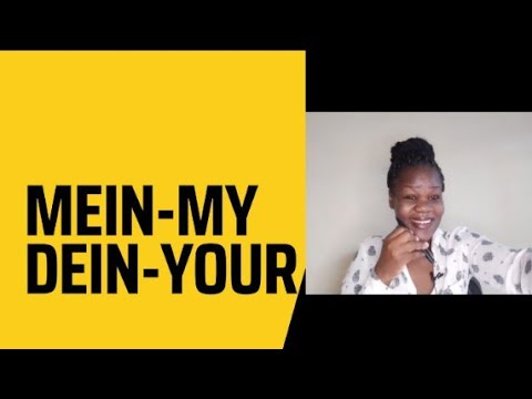 Possessive pronouns in German/Masculine possessive pronouns/Mein/Dein/Unser.