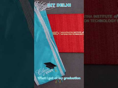 What all I Got at My Graduation🎓 #minivlog #shortvideo #13thConvocation#iiitdelhi#iiit #graduation