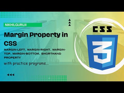 8. Margin Property in CSS (Hindi) | margin-top, margin-left, margin-right, margin-bottom, shorthand