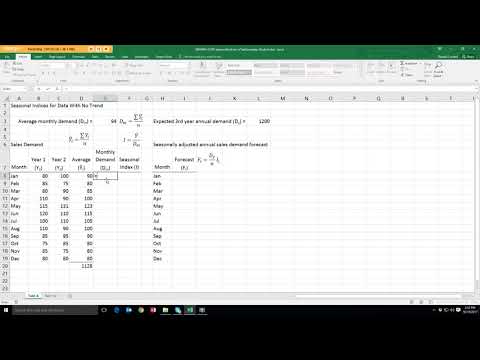 MBA605 Ch05 SeasonalIndices NoTrend