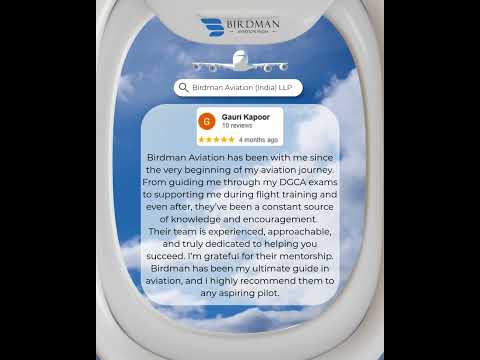 #Testimonial #SuccessStory by Pilot Gauri Kapoor #BirdmanAviationIndia