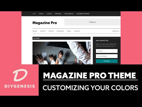 Magazine Pro Theme StudioPress 2020 - How To Customize Your Colors Tutorial