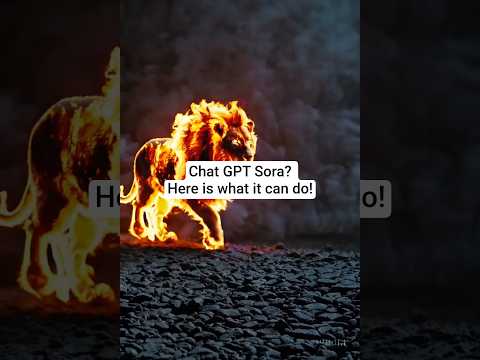 Chat GPT Sora ? It can do that ! #lion #sora #chatgpt