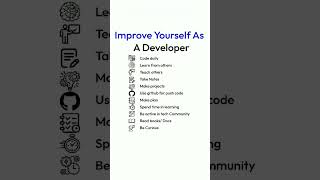 Improve yourself as Developer | #shorts #developer #motivation