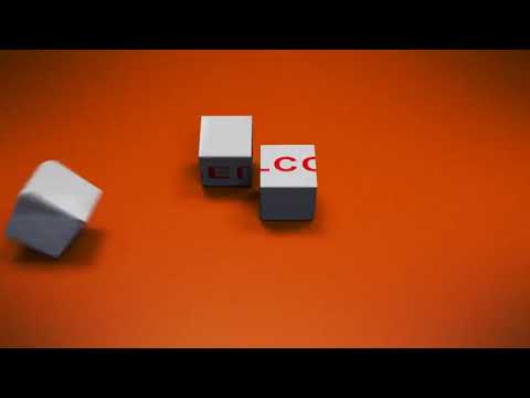 Welcome new animation red moving crystal