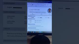 Insert Photo in Resume #msword #excelwalesir #mswordtricks #cv #mswordtips #training #ytshorts