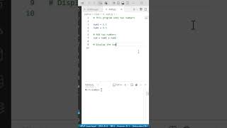 sum of two number in python #coding #learnpythoninhindi #python #aaosikheit #programming