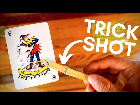 How Hard is the Clothespin Card Shot?