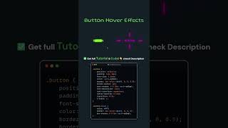 ✨Button Hover Animation That Looks Premium #webdevelopment #htmlcss #coding