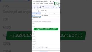 SEQUENCE Function With COUNTA Formula In Excel Tips & Tricks #exceltutorial #exceltech #viral