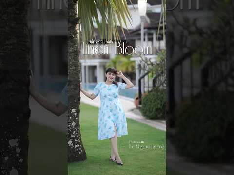 Blue Bloom | Elegant Linen Summer Dress