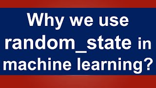 Why we use random_state in machine learning/ Urdu/Hindi: Lesson 3A