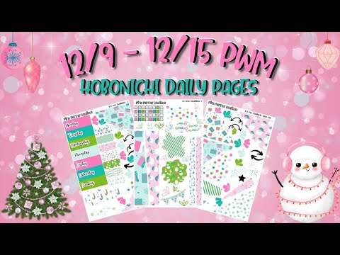 Hobonichi Daily Pages 12/9 - 12/15 PLAN WITH ME