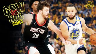 Golden State Warriors vs Houston Rockets Game 3 Full Highlights | 2025 WCR1 | FreeDawkins