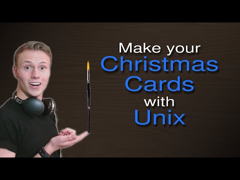 Christmas Cards The Unix Way - with pic and troff
