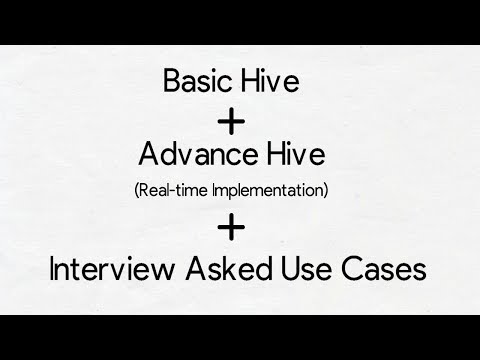 Basic to Advance Hive - Real time implementation