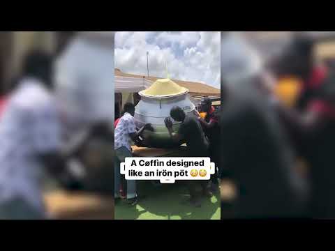 CHECH HOW COFFIN DESIGNED AS AN IRON POT