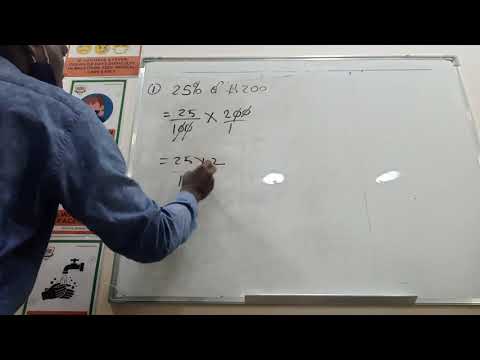 PERCENTAGE OF AMOUNT