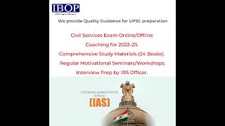UPSC Integrated Offline Batch for 2022 & 2023 | IBOP ACADEMY - 9137211317 / 9987802676 #Shorts