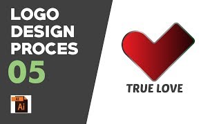 How to design love Logo 05, adobe Illustrator
