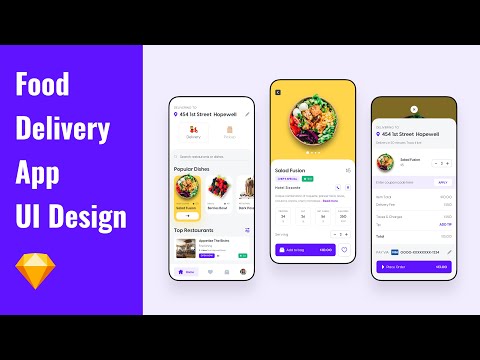 Foodzy App UI Design | Sketch