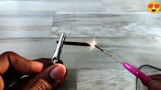 DIY Welding Machine Using Old AA Battery | #shorts #diy #youtubeshorts