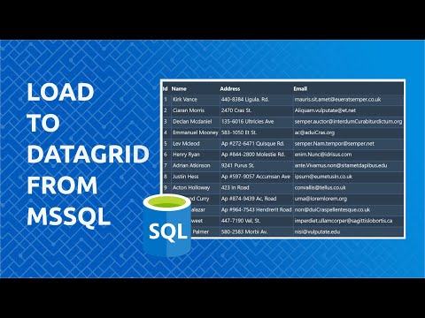 Load Data to a DataGrid in WPF With MSSQL And EntityFramework in C#