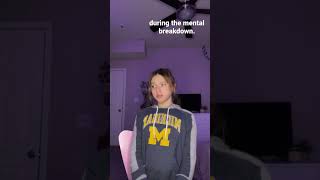 Mental Breakdown cope #shortsvideo #viral #growingmychannel #breakdowns #dancinginmyroom #shorts