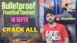 Bulletproof In Depth FrontEnd Content | Crack any interview | Best preparation 🔥 🚀
