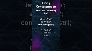 string concatenation:--  #freecodecamp #javascriptquiz #javascript #frontendquiz #javascripttutorial
