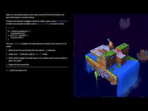 Apple Swift Playgrounds - Learn to Code 1 - Using else if