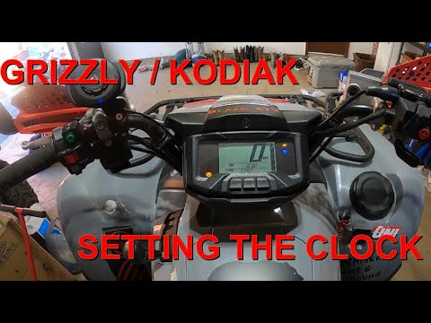 Setting Clock - 2019+ Yamaha Grizzly & Kodiak