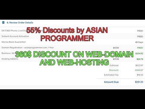360$ BIG DISCOUNTS ON WEB-DOMAIN AND WEB-HOSTING BUYING WITH THIS COUPON