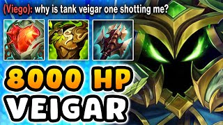 I built 0 AP items on Veigar (AGAIN) and it's a Literal Cheat Code (8000+ HP, MOST DMG, UNKILLABLE)