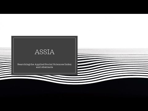 ASSIA (Applied Social Sciences Index and Abstracts)