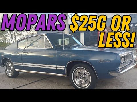 Affordable Mopar Cars for Sale $25,000 or Less | Chrysler, Dodge, Plymouth & Imperial Prices