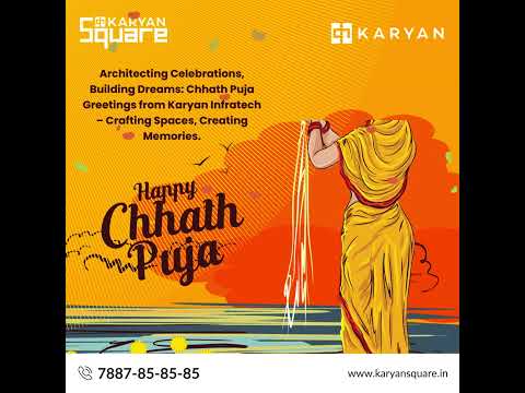 Sunrise Blessings: A Chhath Puja Greeting from Karyan Infratech #BuildingDreams #ChhathPuja