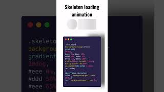 Skeleton loading animation #coding #css #progamming #tutorial #code #animation #loading