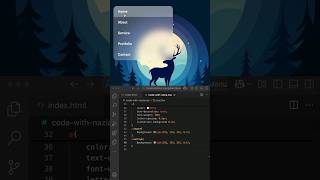 CSS Glassmorphism Expanding Nav Bar ✨ | Clip-Path Animation #css #cssanimation #csshovereffect