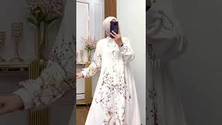 Model Gamis Terbaru 2025 Simple Elegan / Model Baju Lebaran 2026 #shorts #gamislebaran #gamisterbaru