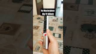 Unboxing Big Tv 65inch🤑😲 |VU Masterpiece| #tv #big #120hz #gaming #vu #electronic #sale  #shorts #yt