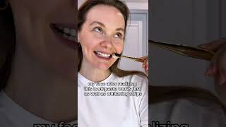 😲 When your toothpaste works like whitening strips.#TeethWhitening #ToothpasteHack#OralCare#beauty