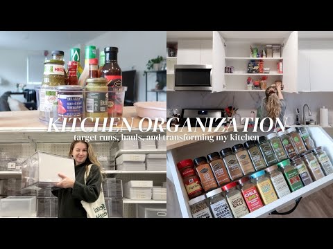 Kitchen Organization: target runs, organization hauls, and transforming my kitchen *satisfying*