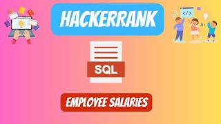 HackerRank SQL Solution || #20 Employee Salaries || #youtubevideo