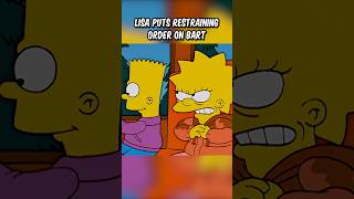 Lisa puts restraining order on Bart